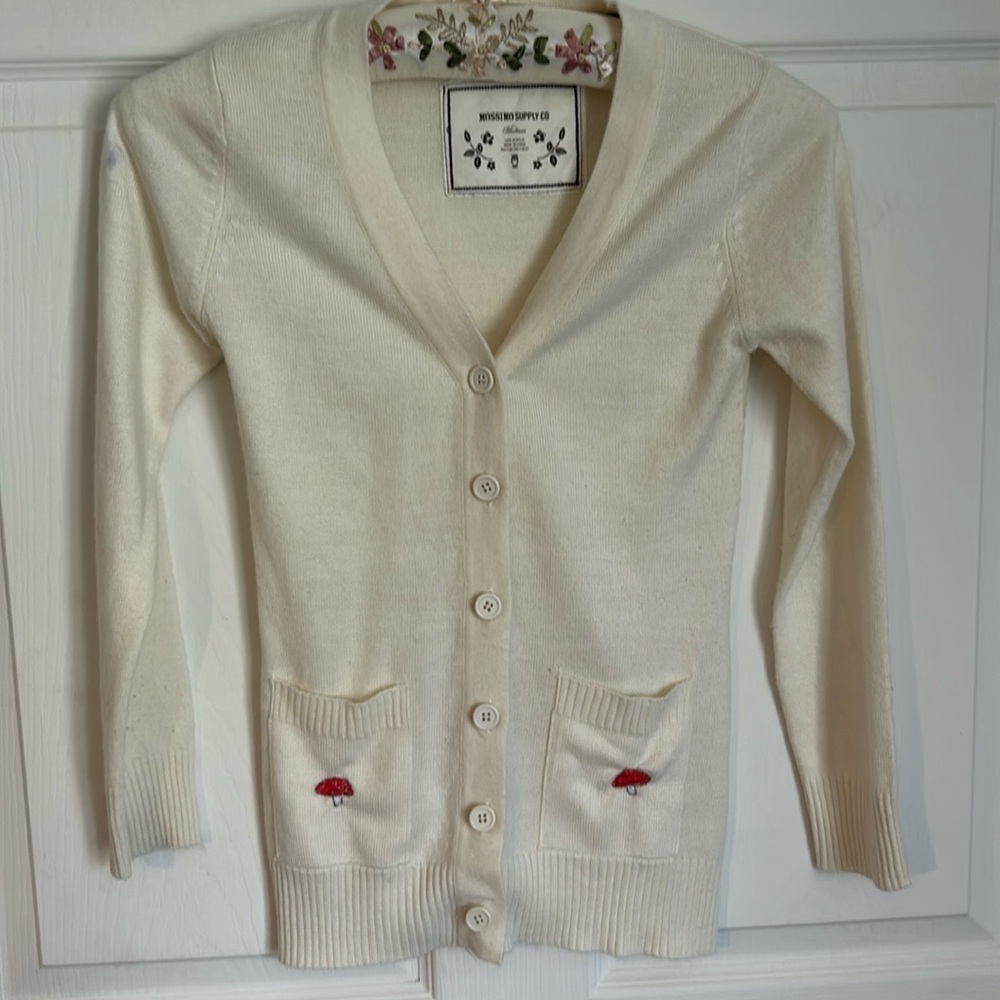 Adorable Mushroom Cardigan